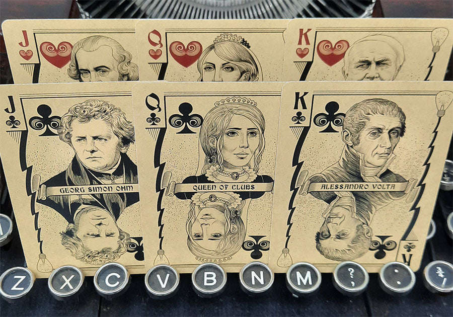 Turn of the Century Electricity Bicycle Playing Cards - Image 5