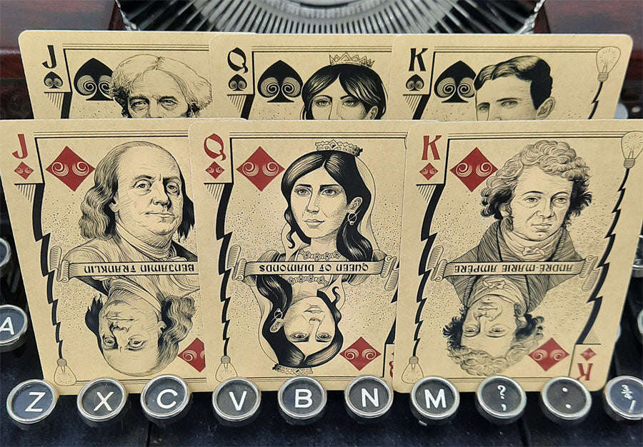 Turn of the Century Electricity Bicycle Playing Cards - Image 6