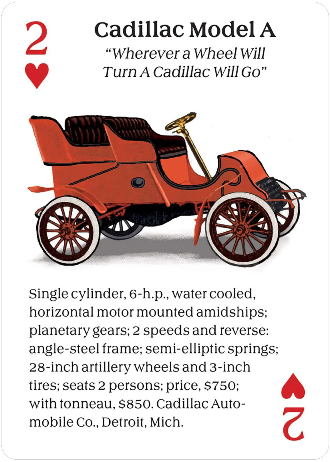 Turn of the Century Motor Cars Playing Cards USGS - Image 11