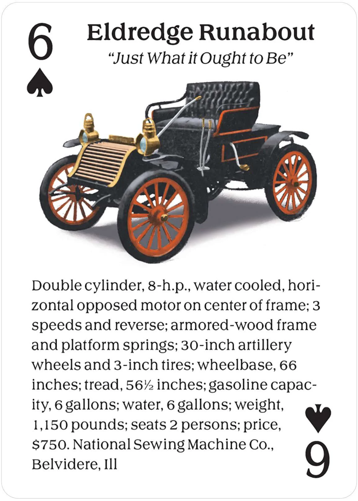 Turn of the Century Motor Cars Playing Cards USGS - Image 7