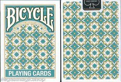Madison Bicycle Playing Cards Turquoise & Gold - Image 2