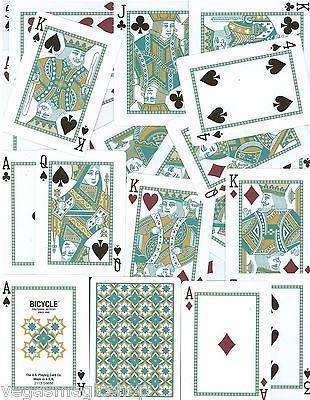Madison Bicycle Playing Cards Turquoise & Gold - Image 6