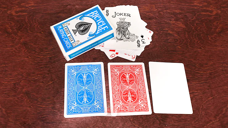 Turquoise Rider Back Bicycle Playing Cards with Gaff Cards and 1 Joker - Image 3
