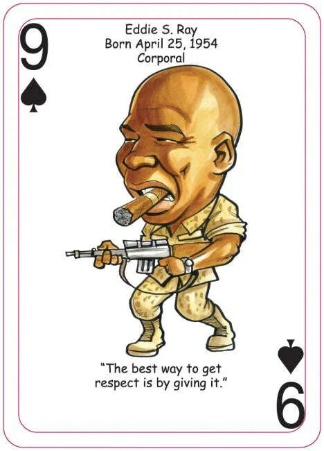 U. S. Marines Battle Heroes Playing Cards - Image 3