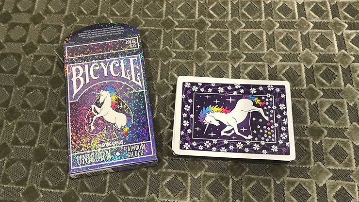 Unicorn Rainbow Gilded Bicycle Playing Cards - Image 3