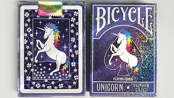 Unicorn Rainbow Gilded Bicycle Playing Cards - Image 5