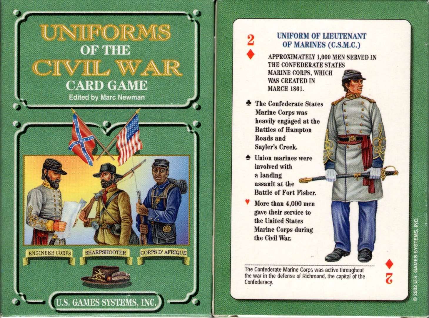 Uniforms of the Civil War Playing Cards USGS