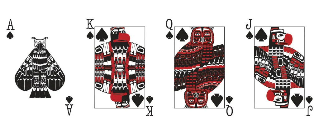 Unique Pacific Northwest Native American Art Playing Cards - Image 10