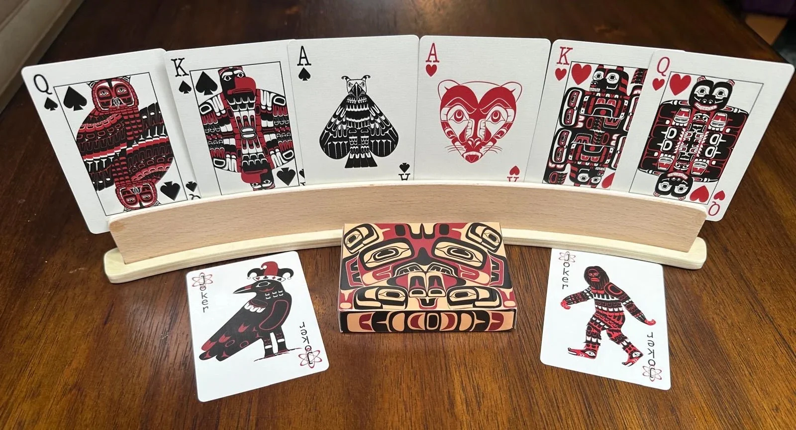 Unique Pacific Northwest Native American Art Playing Cards - Image 3