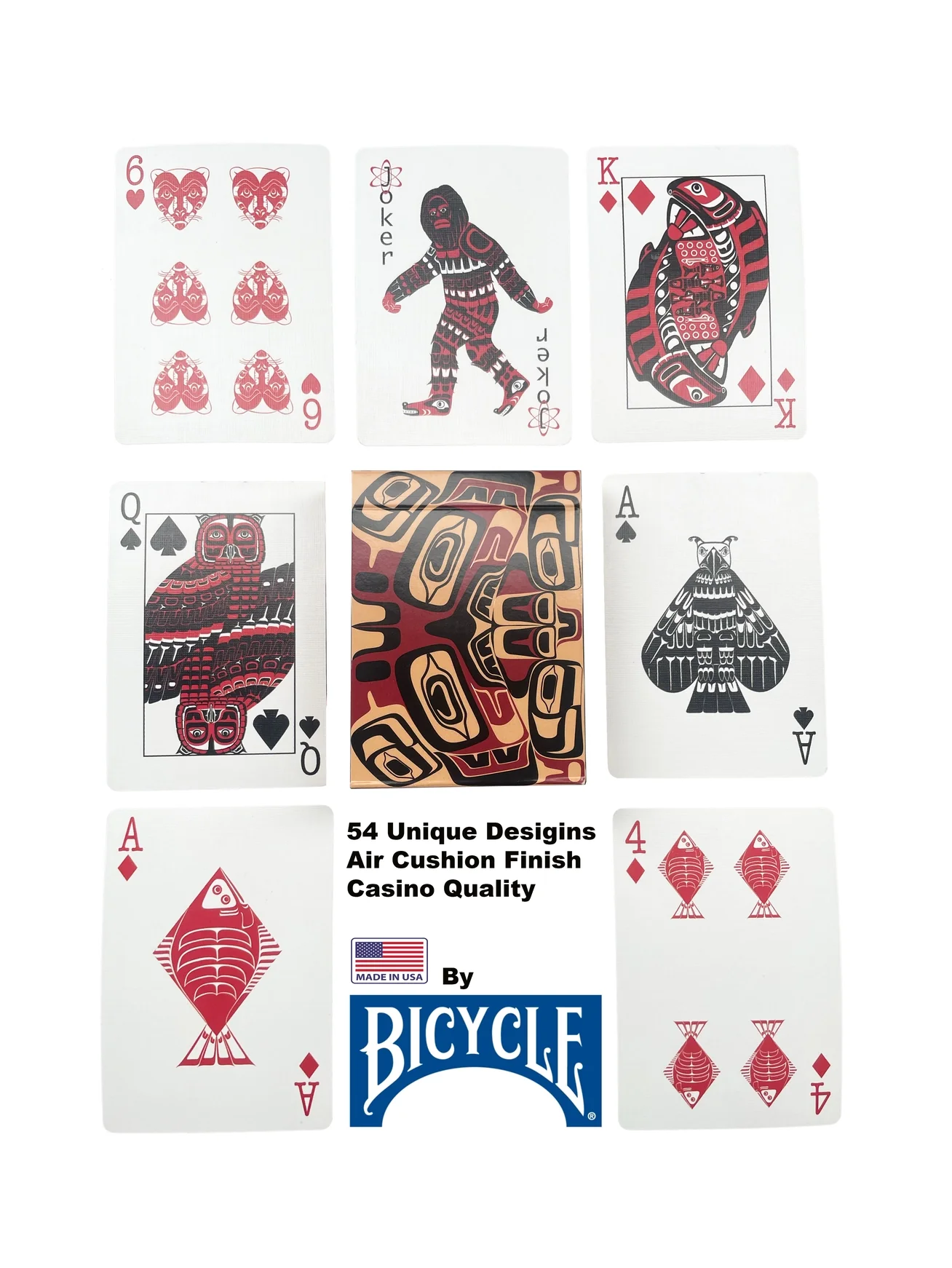 Unique Pacific Northwest Native American Art Playing Cards - Image 4
