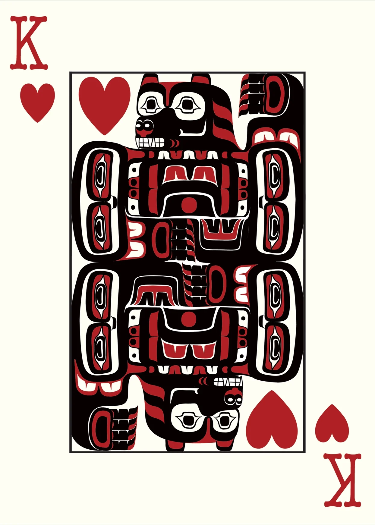 Unique Pacific Northwest Native American Art Playing Cards - Image 9