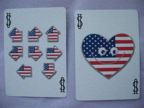 USA Red, White & Blue Series Bicycle Playing Cards 6 Deck Set - Image 4
