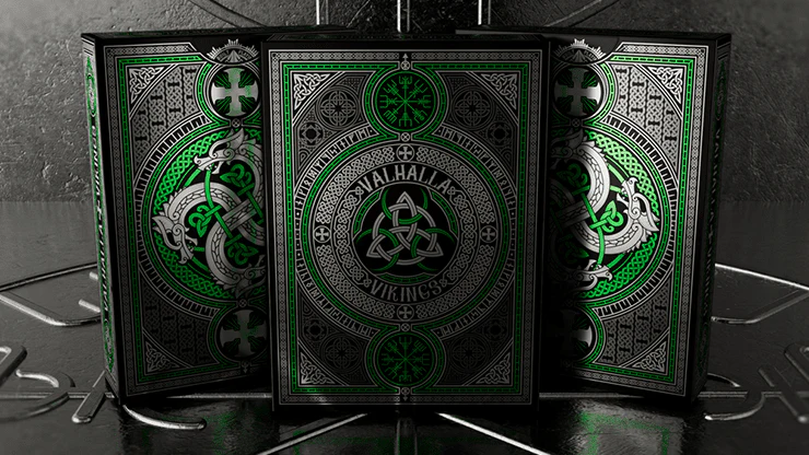 Valhalla Viking Emerald Playing Cards USPCC - Image 7
