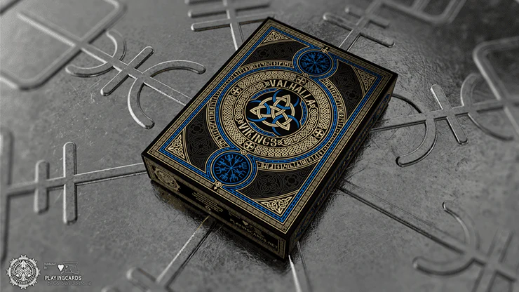 Valhalla Viking Sapphire Deluxe Playing Cards USPCC - Image 2