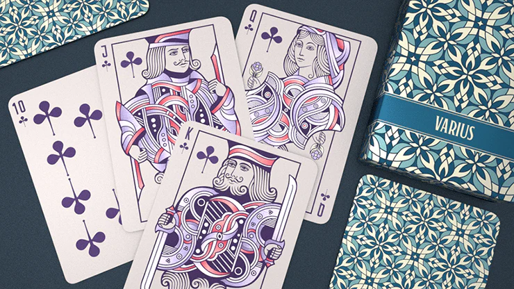 Varius Teal Playing Cards Cartamundi - Image 3