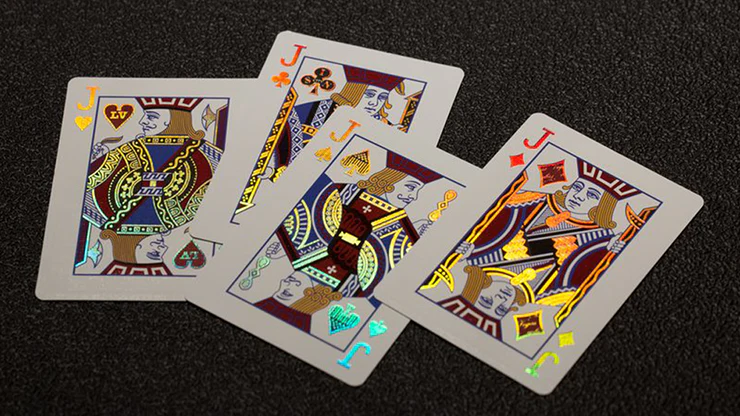 Vegas Diffractor Ultraviolet (Metal Case) Playing Cards - Image 2