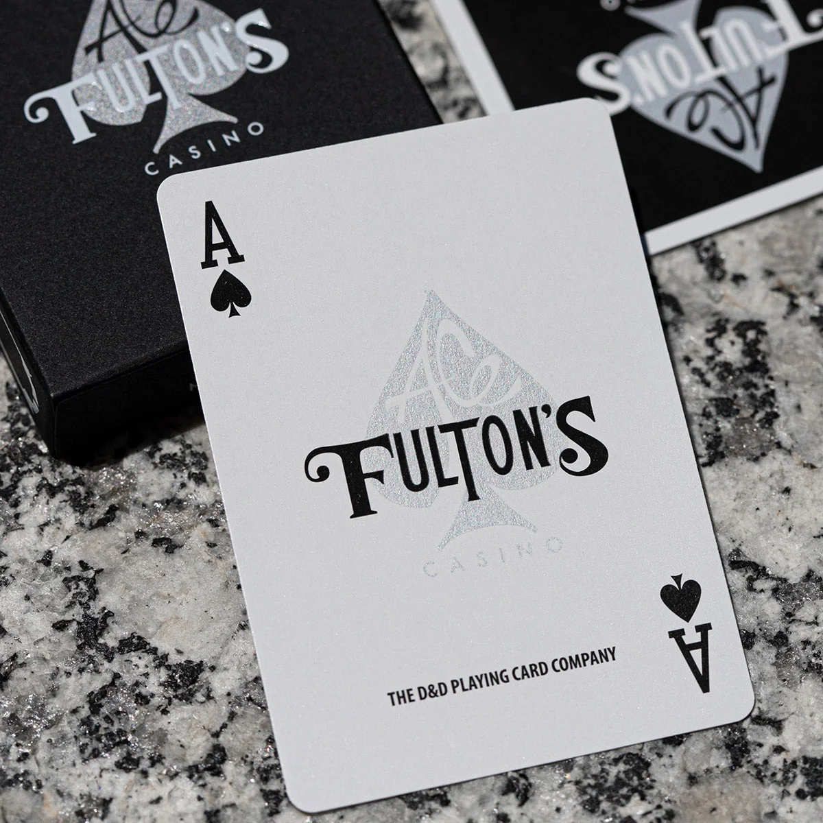 Vintage Back Midnight Fuel Ace Fulton's 10 Year Anniversary Playing Cards - Image 4