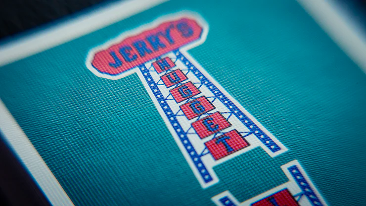 Vintage Feel Jerry's Nugget Aqua Playing Cards EPCC - Image 3