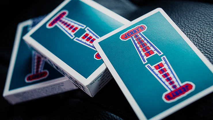Vintage Feel Jerry's Nugget Aqua Playing Cards EPCC - Image 6