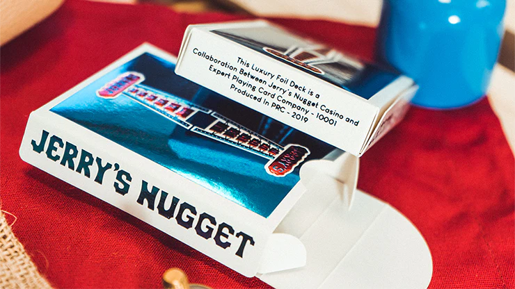 Vintage Feel Jerry's Nuggets Blue Foil Playing Cards EPCC - Image 5