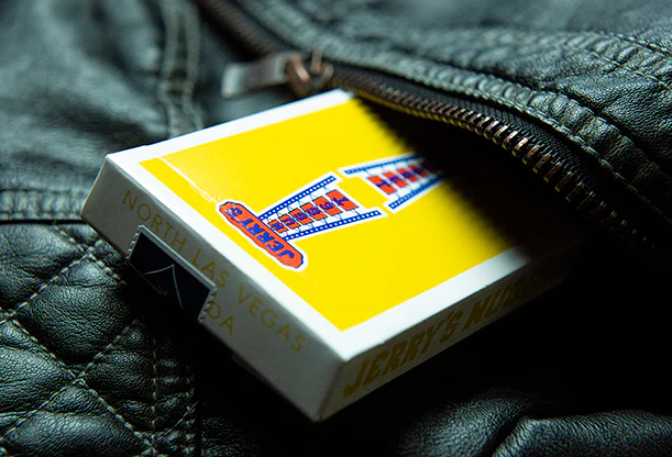 Vintage Feel Jerry's Nugget v2 Yellow Playing Cards EPCC - Image 2