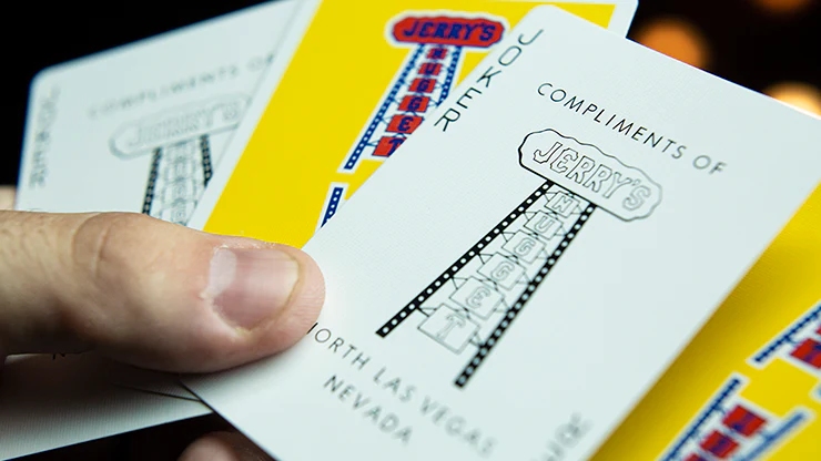 Vintage Feel Jerry's Nugget v2 Yellow Playing Cards EPCC - Image 4