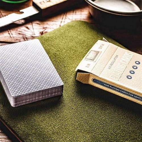 Vintage Plaid California Blue v2 Playing Cards USPCC - Image 5