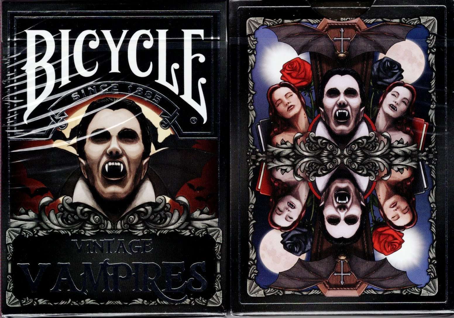 Vintage Vampires Bicycle Playing Cards