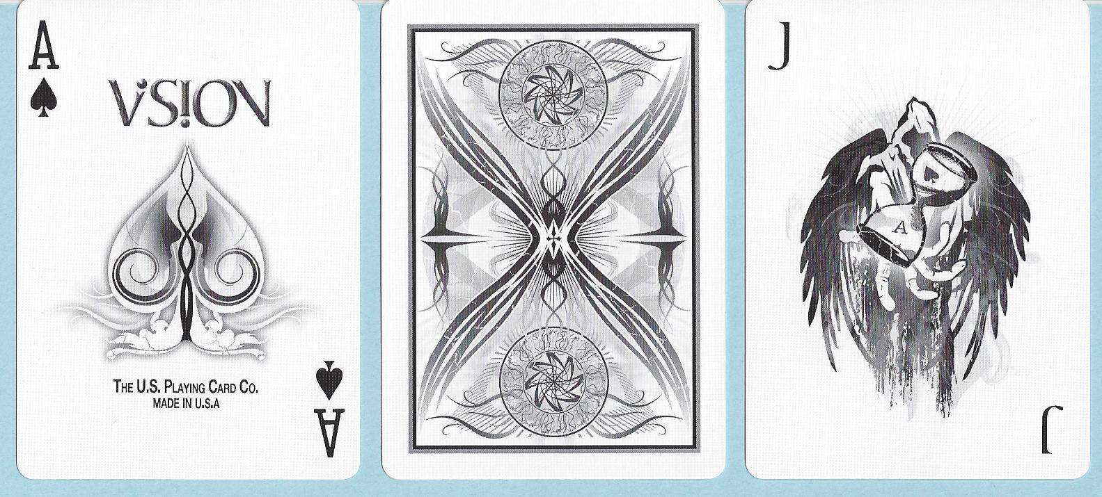 Vision White Bicycle Playing Cards - Image 2