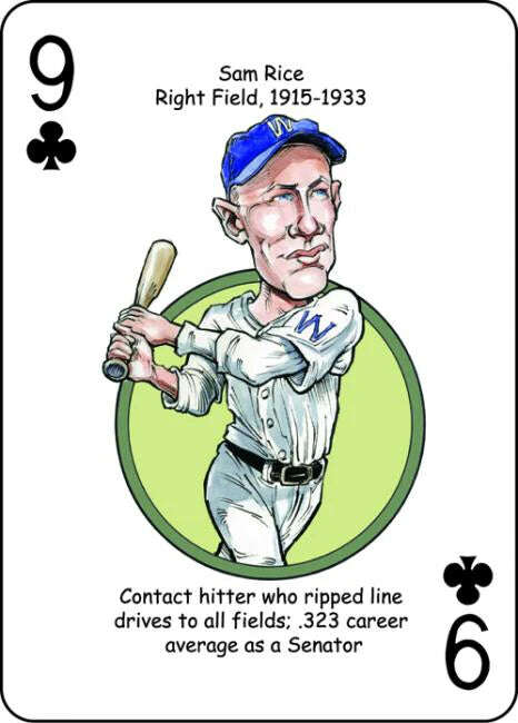 Washington Baseball Heroes Playing Cards - Image 2