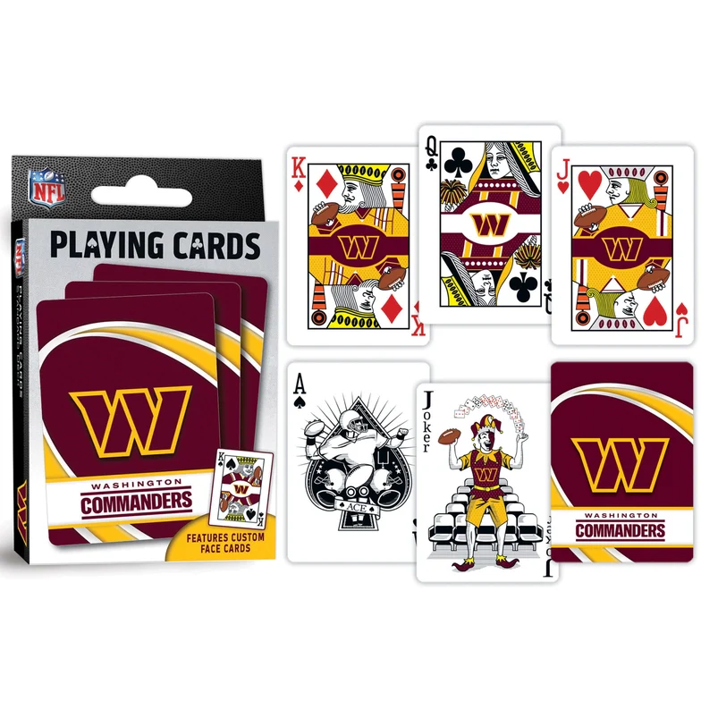 Washington Commanders Playing Cards by Masterpieces - Image 3