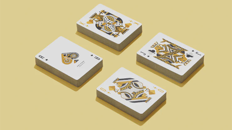 Wheel Yellow Playing Cards USPCC - Image 3