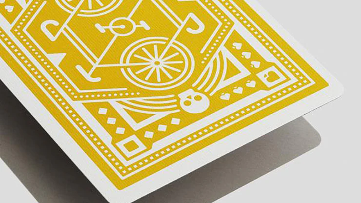 Wheel Yellow Playing Cards USPCC - Image 6