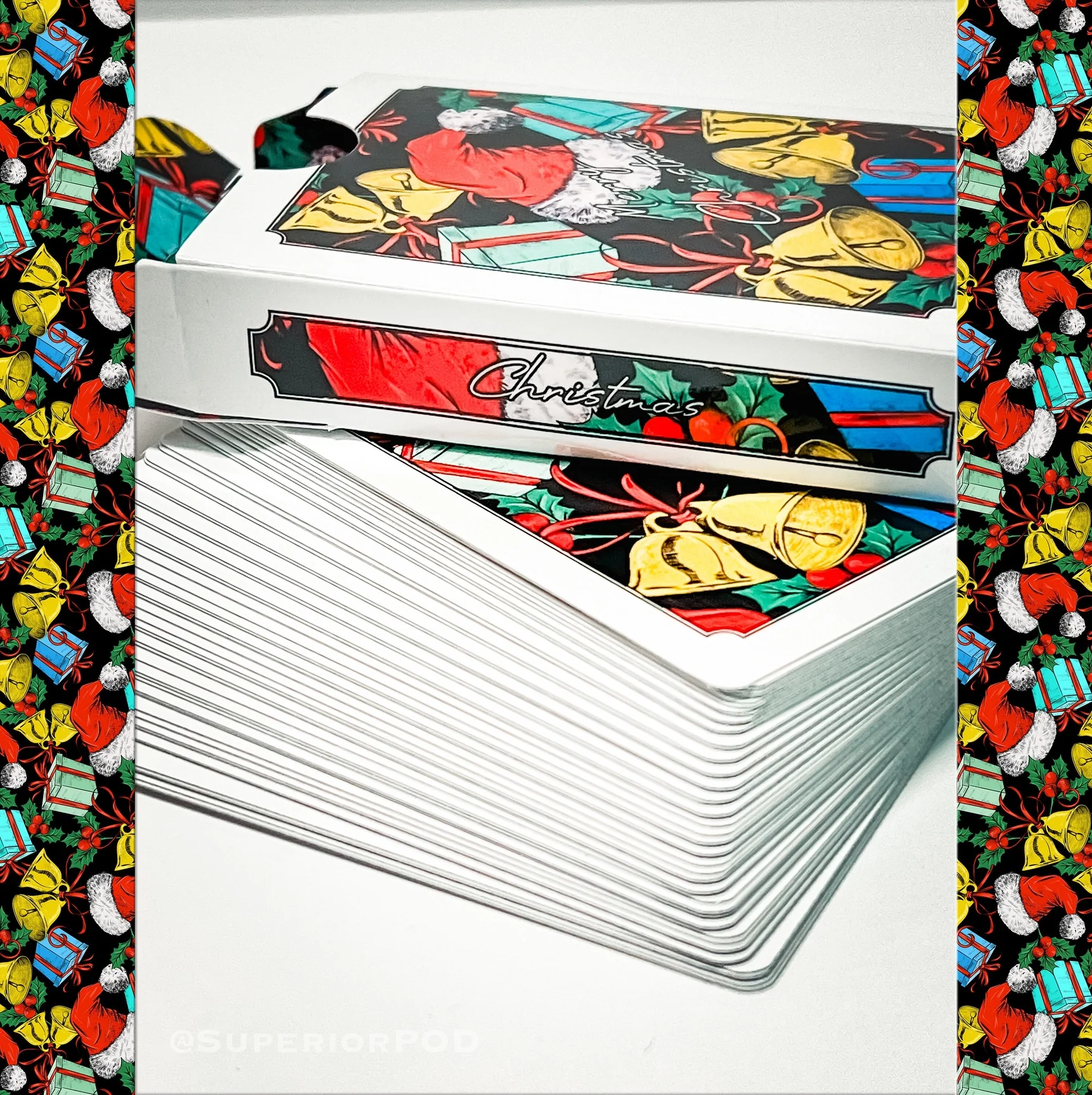 White Christmas Playing Cards - Image 2