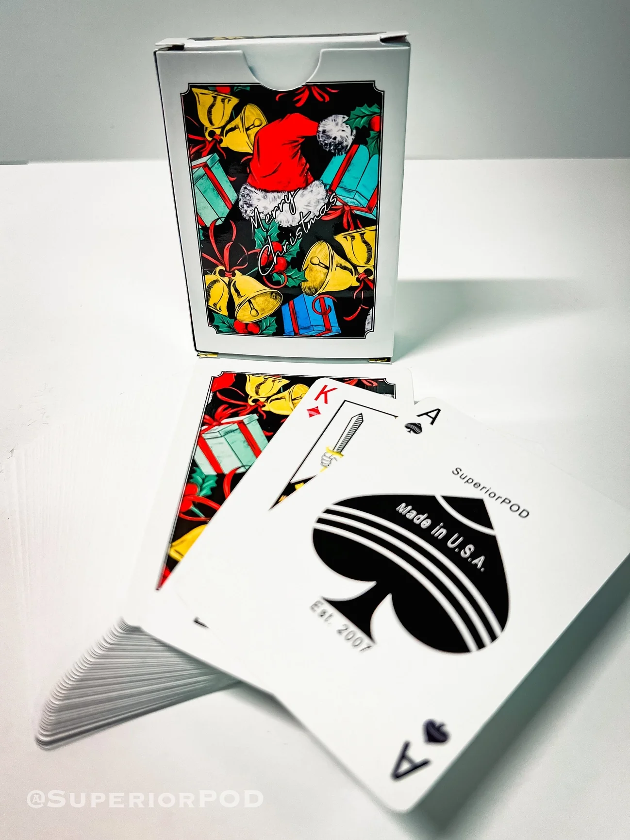 White Christmas Playing Cards - Image 4