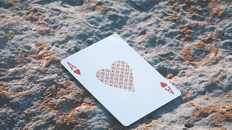 White Flower Playing Cards USPCC - Image 4