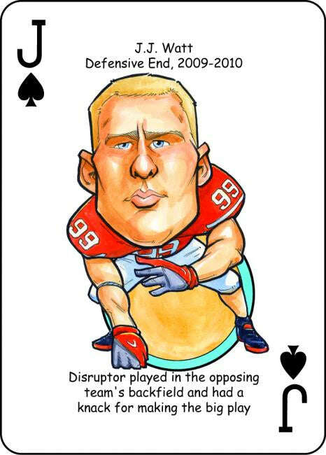 Wisconsin Football & Basketball Heroes Playing Cards - Image 4