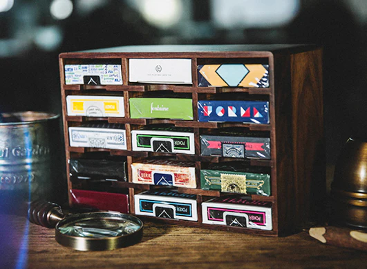 Wooden Playing Cards Cabinet Display