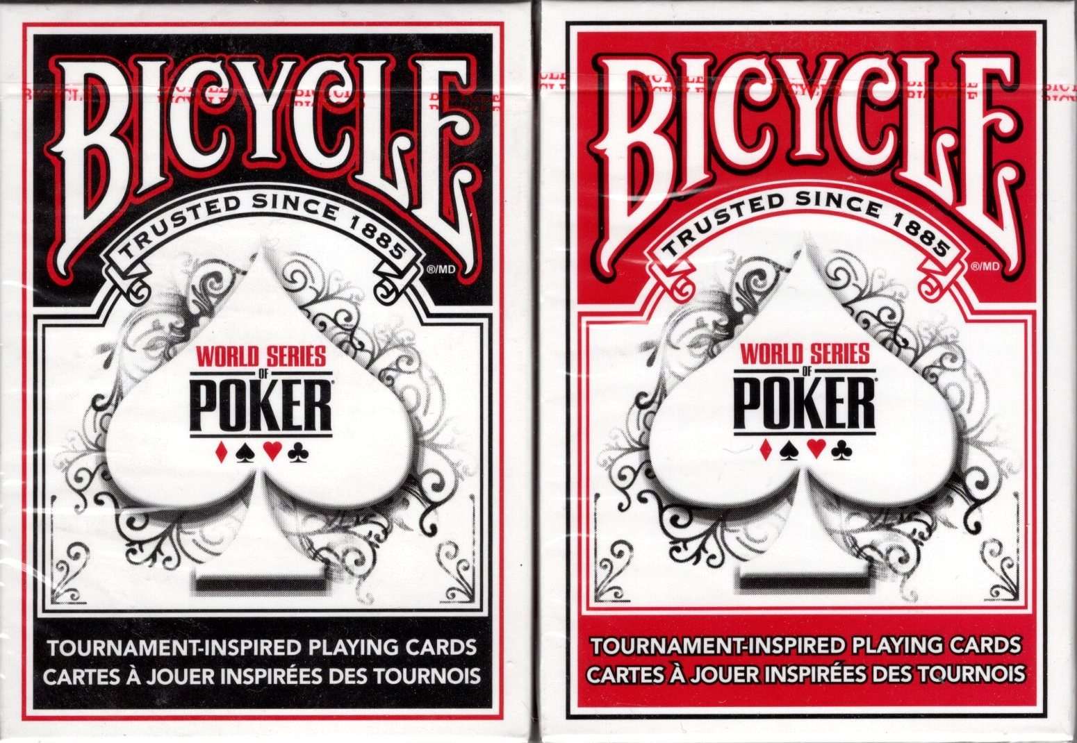 World Series of Poker Tournament 2 Deck Set Bicycle Playing Cards