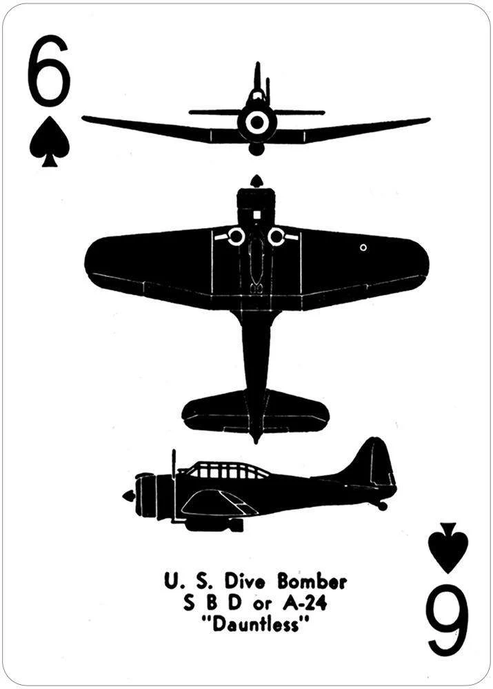 World War II Airplane Spotter Playing Cards USGS - Image 2