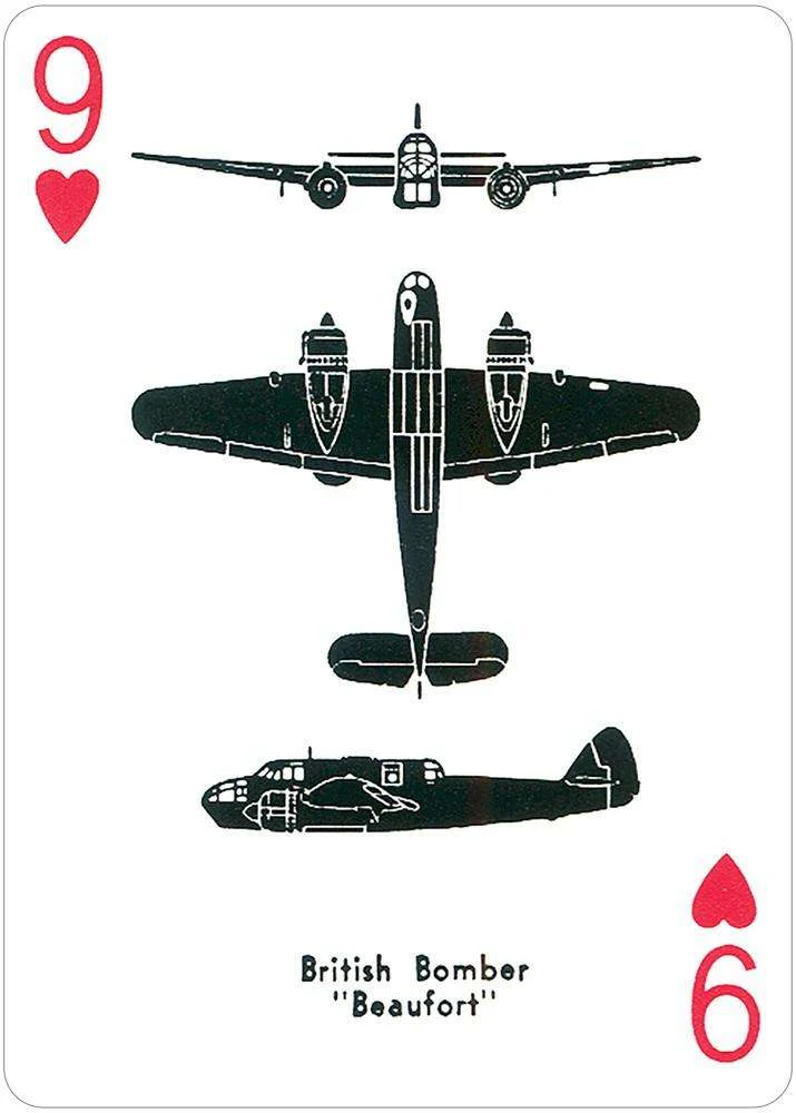 World War II Airplane Spotter Playing Cards USGS - Image 3