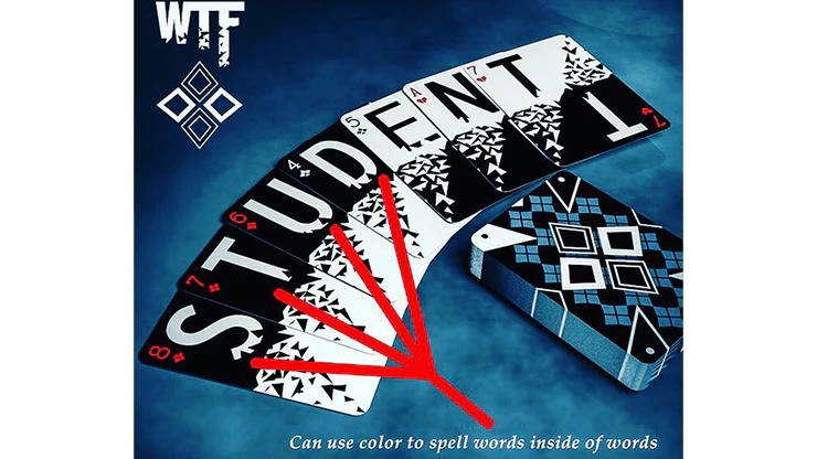 WTF Cardistry Spelling Playing Cards USPCC - Image 3