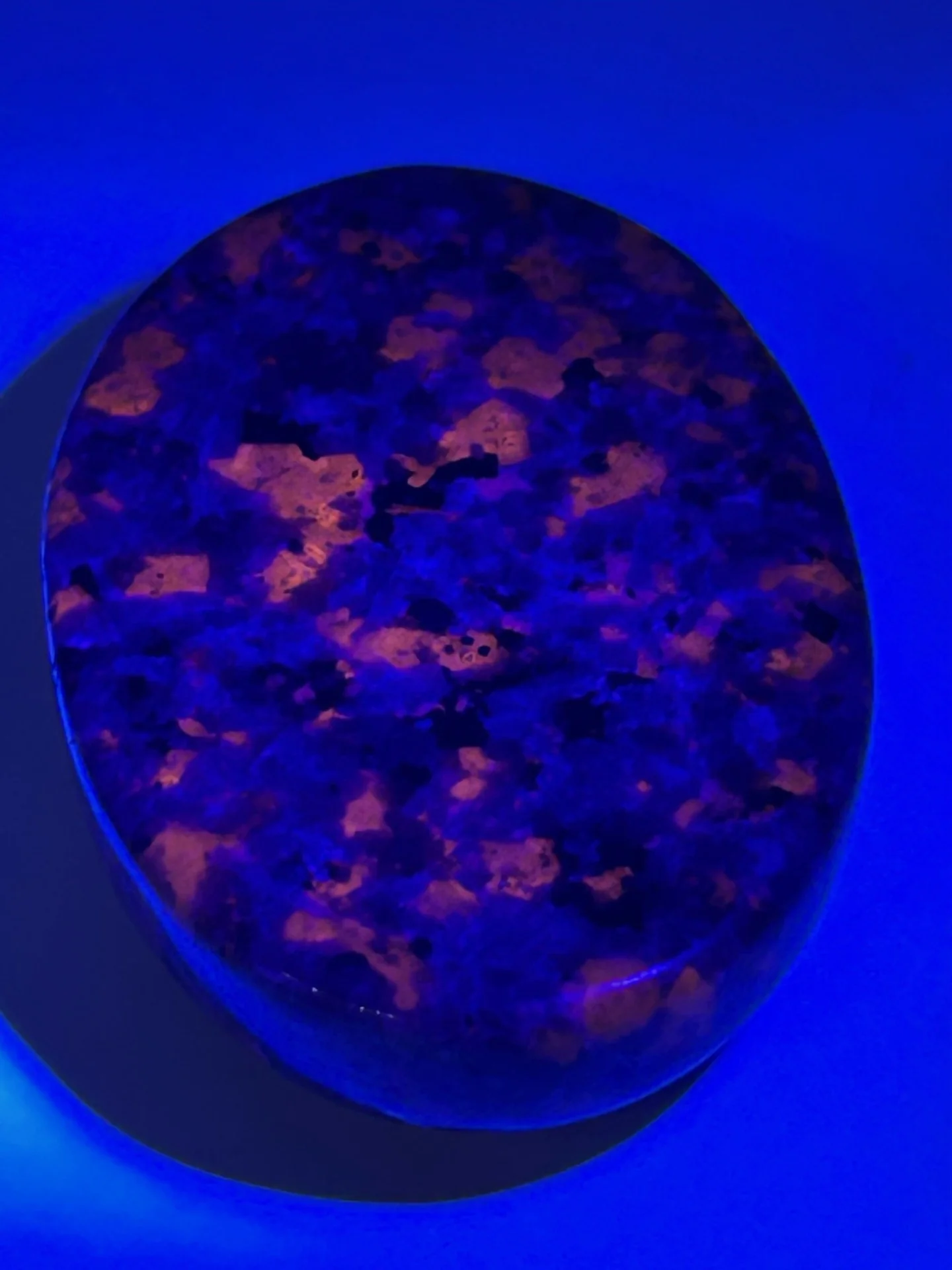 Yooperlite (Syenite with Sodalite) Palm Stone - Image 3