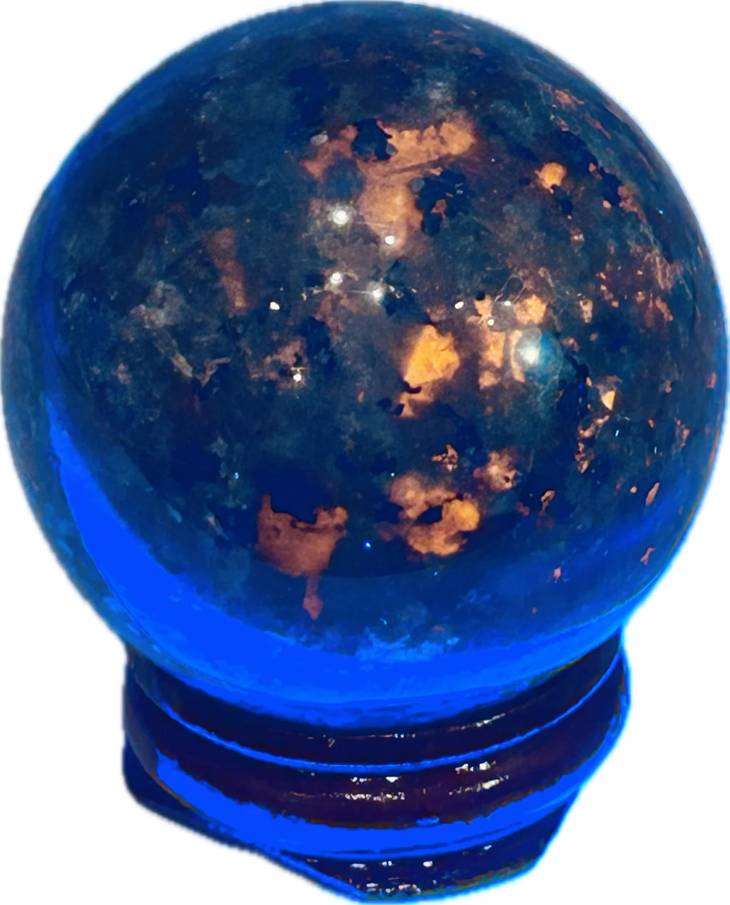 Yooperlite (Syenite with Sodalite) Sphere w/Stand - Image 3