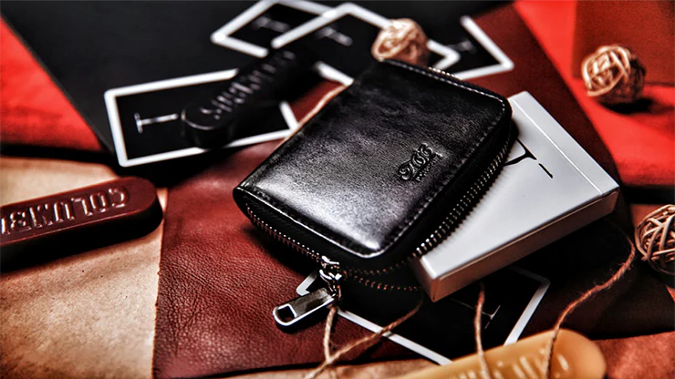 Zipper Playing Card Deck Case - Premium Artificial Leather